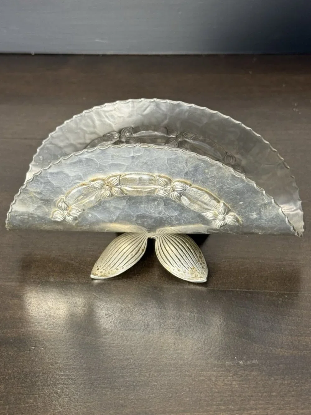 VTG Silver Metal Napkin/Mail Holder/Plate Stand/ Knife Holder Use Imagination!!